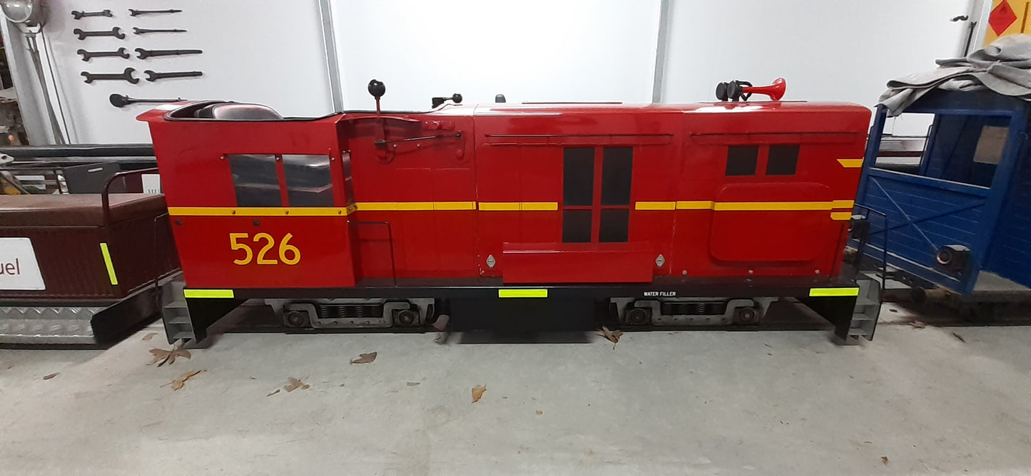 7.25" SAR 526 Ride-In Locomotive with Carriages - SOLD in 1 week