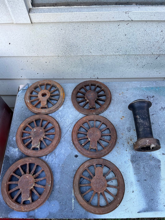 5" NSW Z19 Wheel and Chimney Castings - SOLD