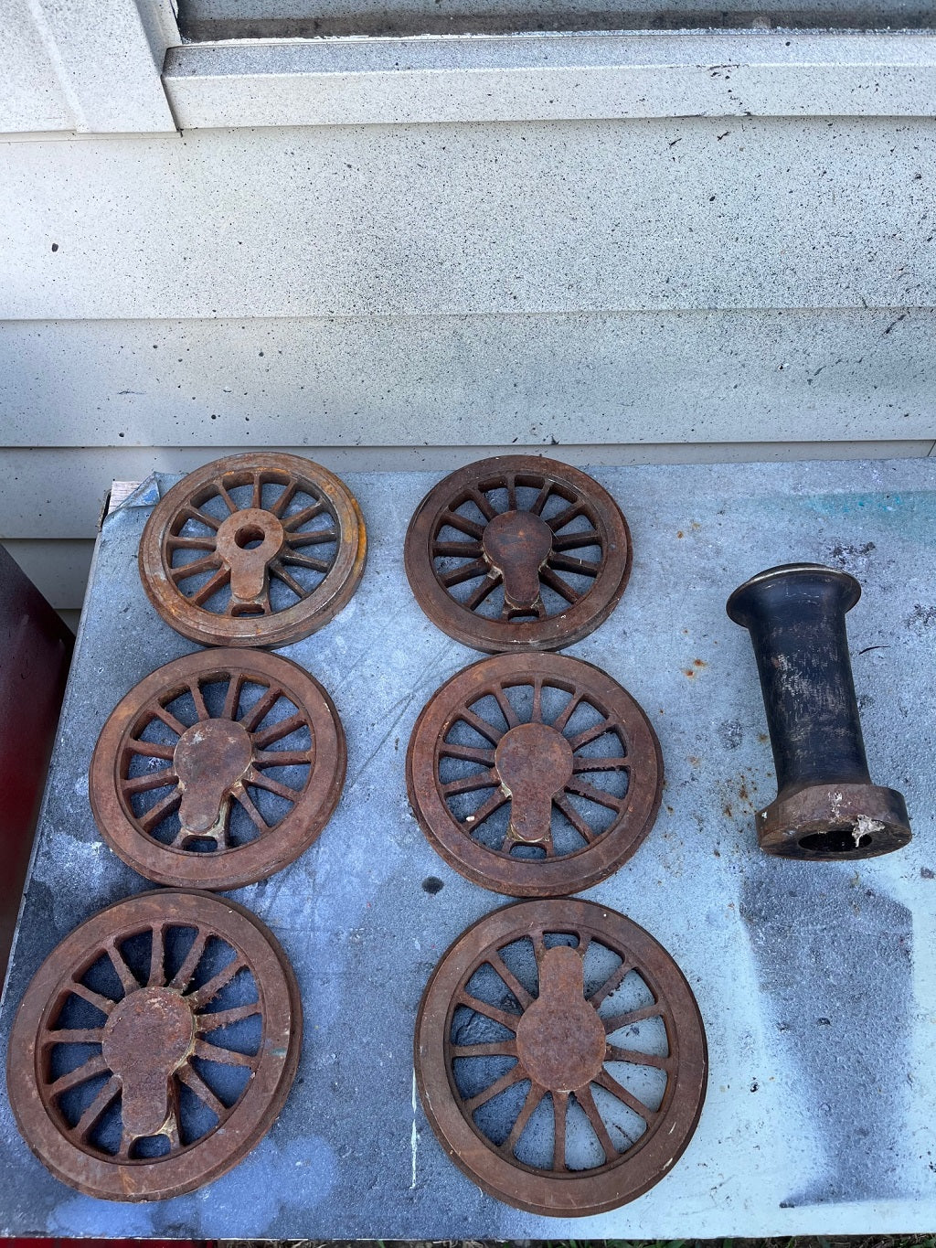 5" NSW Z19 Wheel and Chimney Castings - SOLD - S1150