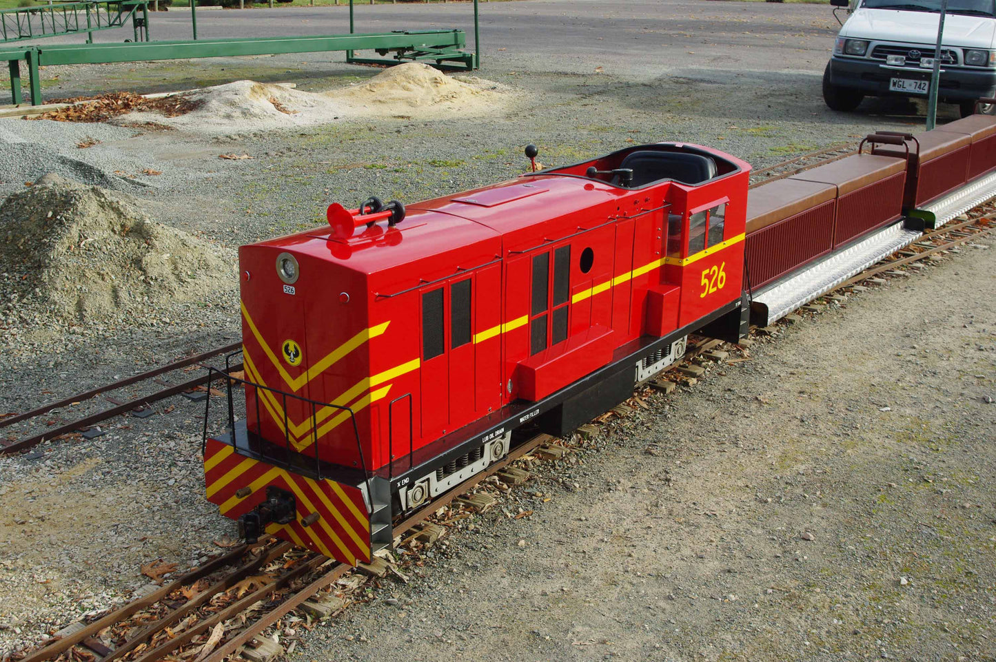 7.25" SAR 526 Ride-In Locomotive with Carriages - SOLD in 1 week