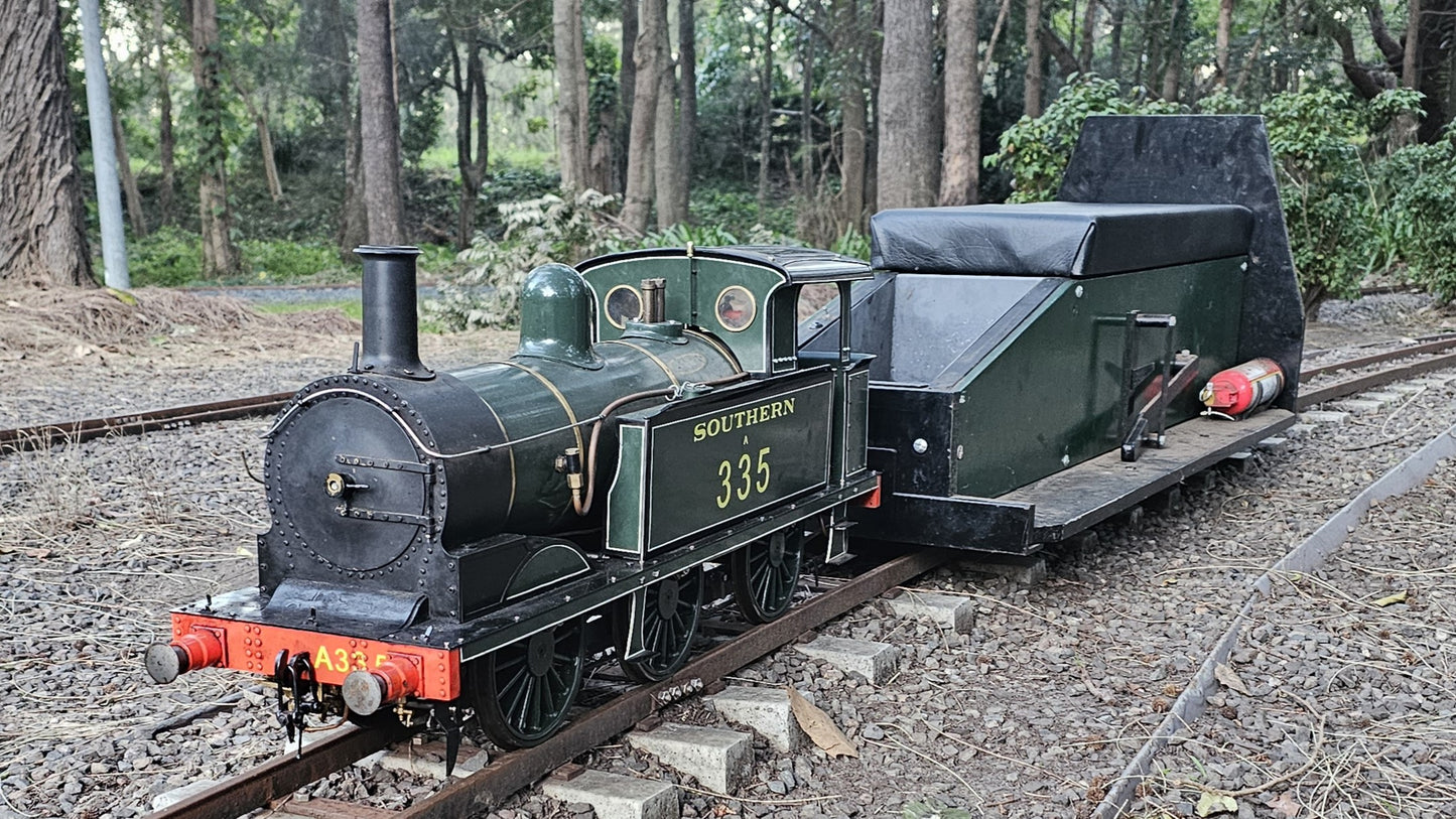 5" Maxitrak SE&CR R1 Steam Engine with Riding Car - SOLD In 1 week